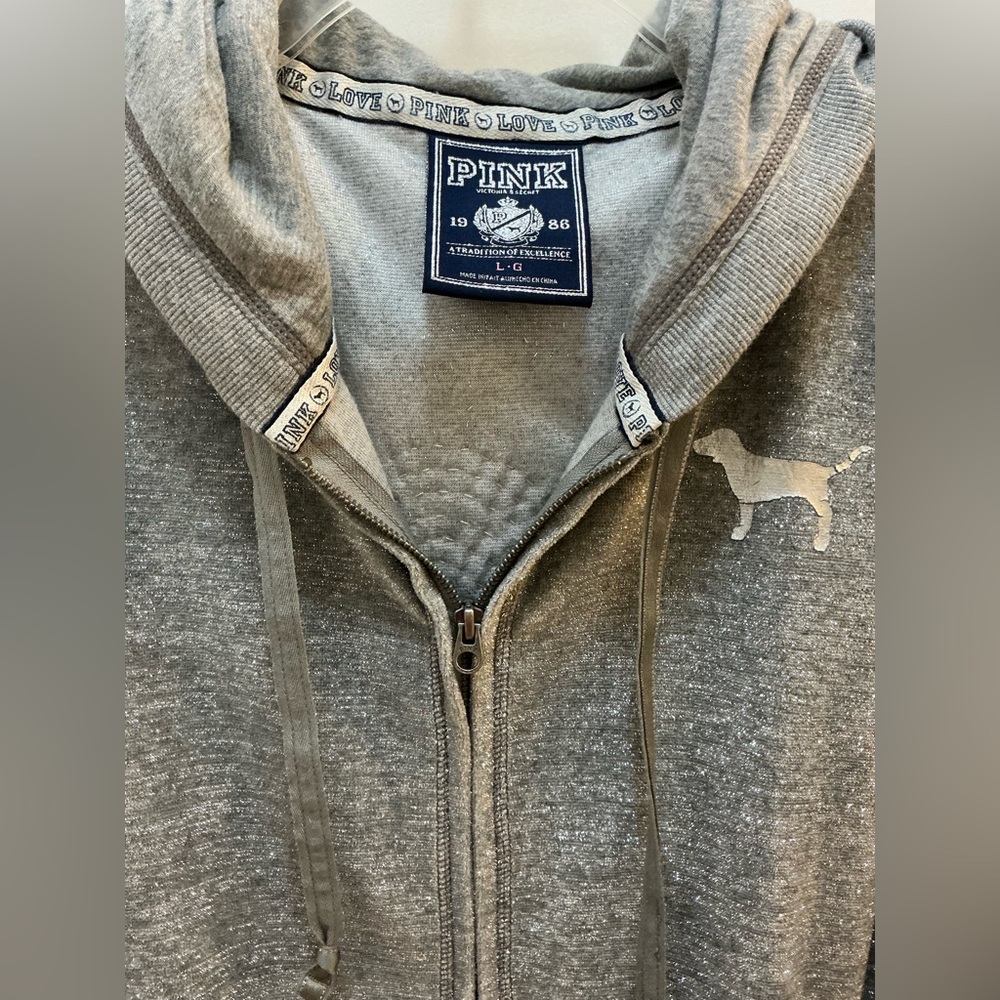 Pink VS Bling  Zip-Up Hoodie & Shirt - Rare Find! - Picture 5 of 8